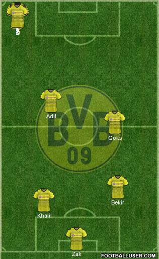 Borussia Dortmund Formation 2012