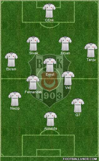 Besiktas JK Formation 2012