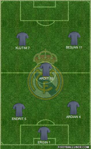 Real Madrid C.F. Formation 2012