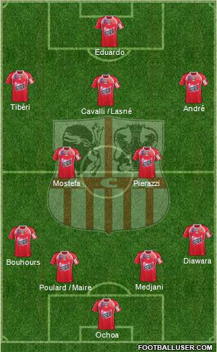 Athletic Club Ajaccien Football Formation 2012