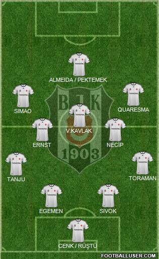 Besiktas JK Formation 2012