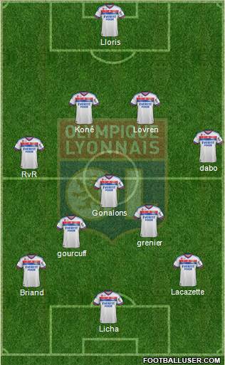 Olympique Lyonnais Formation 2012