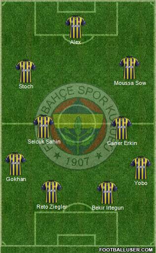 Fenerbahçe SK Formation 2012