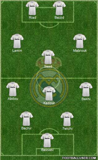 Real Madrid C.F. Formation 2012
