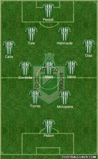 CDC Atlético Nacional Formation 2012