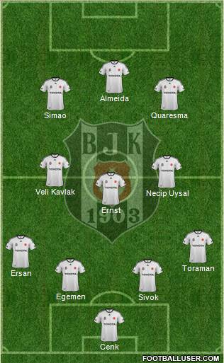 Besiktas JK Formation 2012