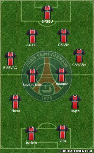Paris Saint-Germain Formation 2012
