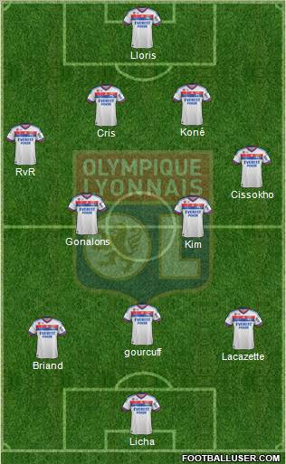 Olympique Lyonnais Formation 2012
