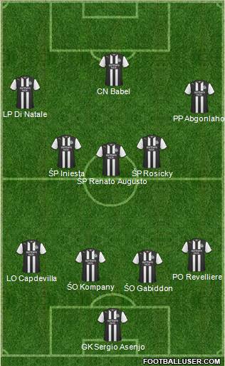 Newcastle United Formation 2012