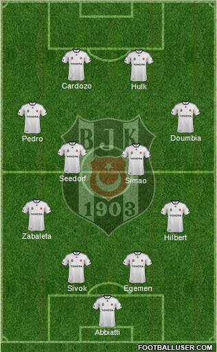 Besiktas JK Formation 2012