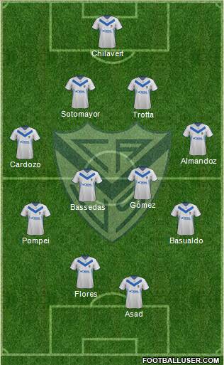 Vélez Sarsfield Formation 2012
