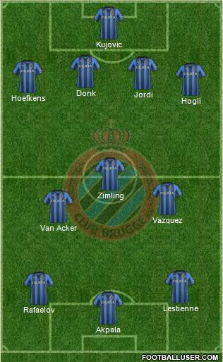Club Brugge KV Formation 2012