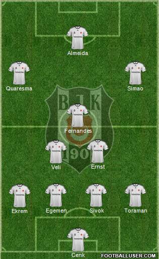 Besiktas JK Formation 2012