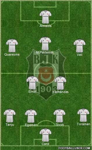 Besiktas JK Formation 2012