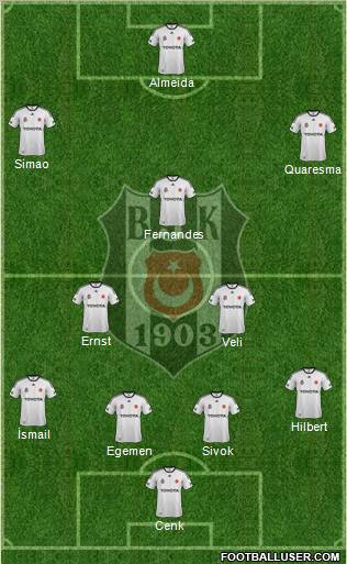 Besiktas JK Formation 2012