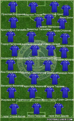 PSFC Chernomorets (Burgas) Formation 2012