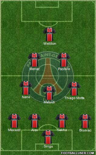 Paris Saint-Germain Formation 2012