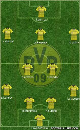 Borussia Dortmund Formation 2012