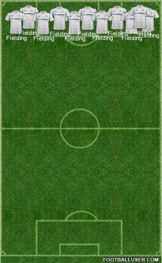 Derby County 5-4-1 football formation