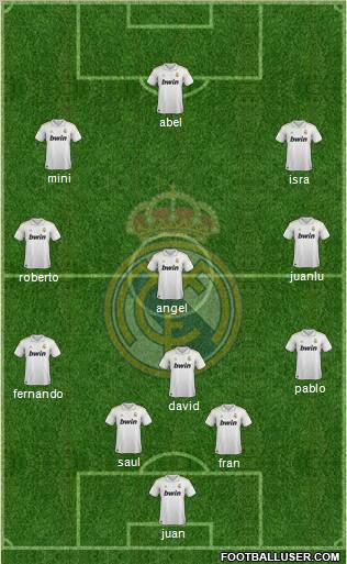 Real Madrid C.F. Formation 2012