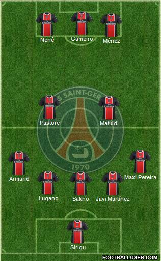 Paris Saint-Germain Formation 2012