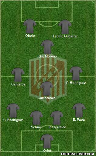 9 de Julio Formation 2012