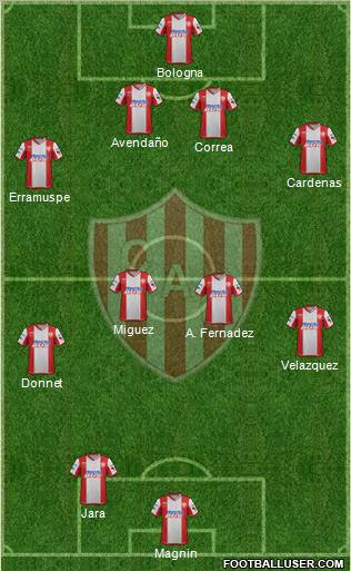 Unión de Santa Fe Formation 2012