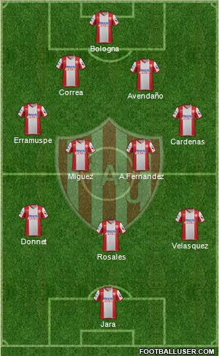 Unión de Santa Fe Formation 2012