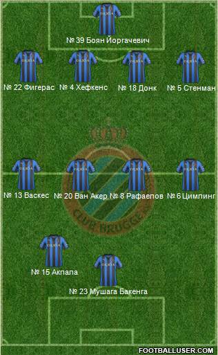 Club Brugge KV Formation 2012