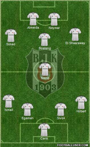 Besiktas JK Formation 2012