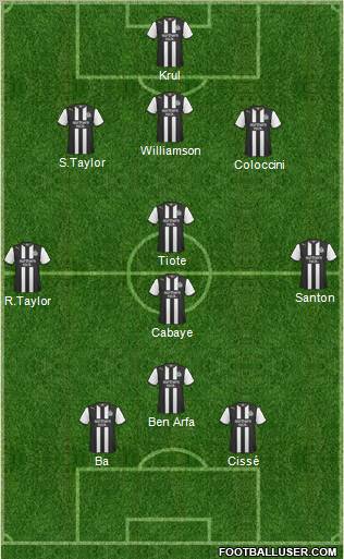 Newcastle United Formation 2012