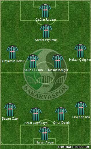 Sakaryaspor A.S. Formation 2012