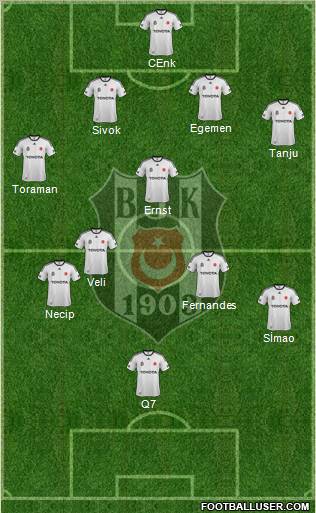 Besiktas JK Formation 2012
