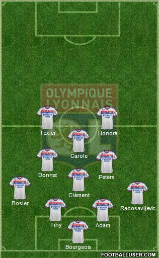 Olympique Lyonnais Formation 2012