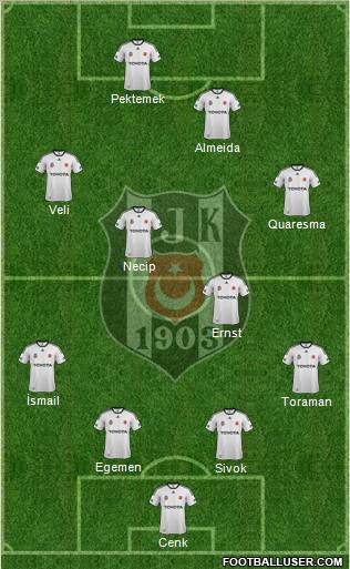 Besiktas JK Formation 2012