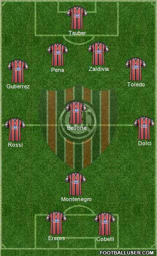 Chacarita Juniors Formation 2012