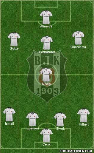 Besiktas JK Formation 2012