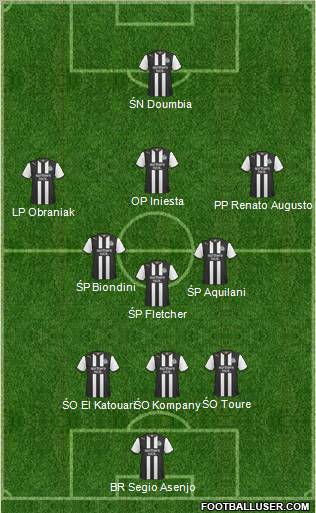 Newcastle United Formation 2012
