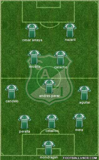 AC Deportivo Cali football formation