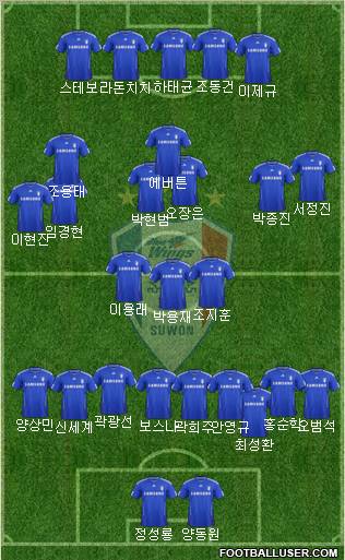 Suwon Samsung Blue Wings Formation 2012