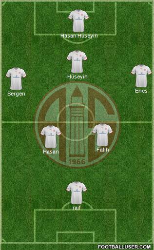 Antalyaspor A.S. Formation 2012