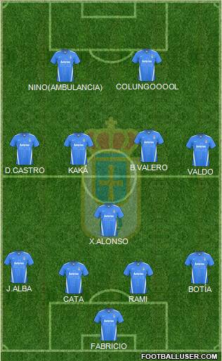 Real Oviedo S.A.D. Formation 2012