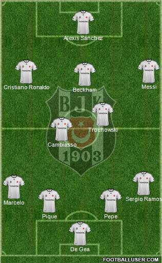 Besiktas JK Formation 2012