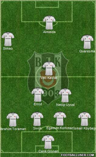 Besiktas JK Formation 2012