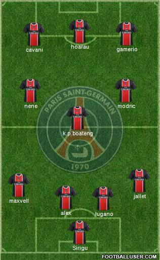 Paris Saint-Germain Formation 2012
