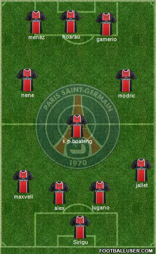 Paris Saint-Germain Formation 2012
