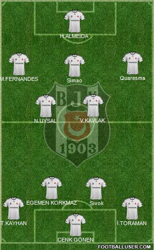 Besiktas JK Formation 2012