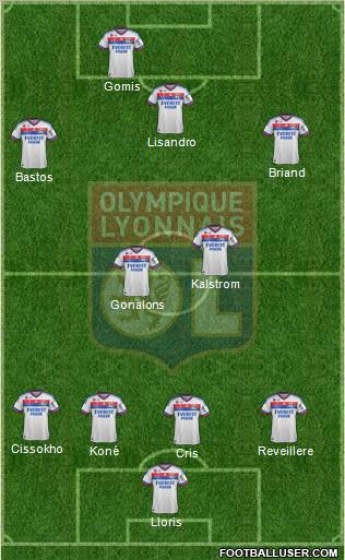Olympique Lyonnais Formation 2012