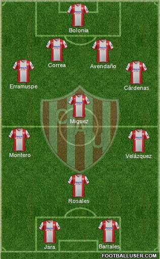 Unión de Santa Fe Formation 2012