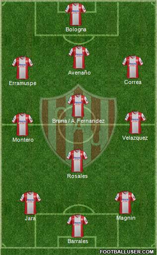 Unión de Santa Fe Formation 2012